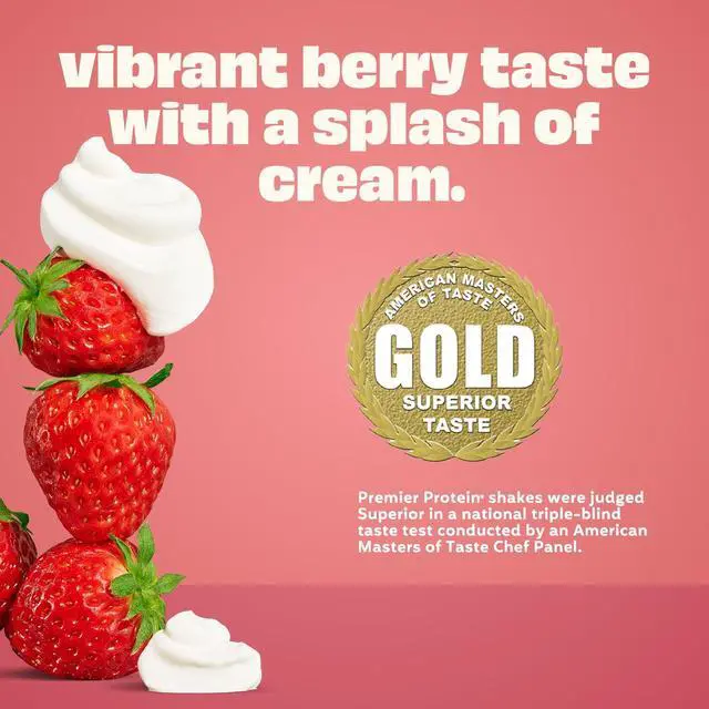 Alt view image 2 of 5 - Premier Protein Shake, Strawberries & Cream, 30g Protein, 11 fl oz, 4 Ct