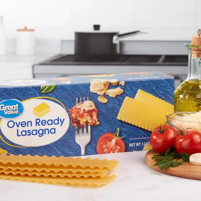 Alt view image 4 of 6 - Great Value Oven Ready Lasagna Pasta, 12 oz, 6 Pack