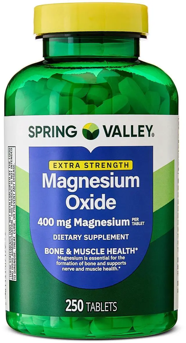 Main image of Spring Valley Magnesium 400 mg Dietary Supplement Tablets for Bone and Muscle Health, 250 Count