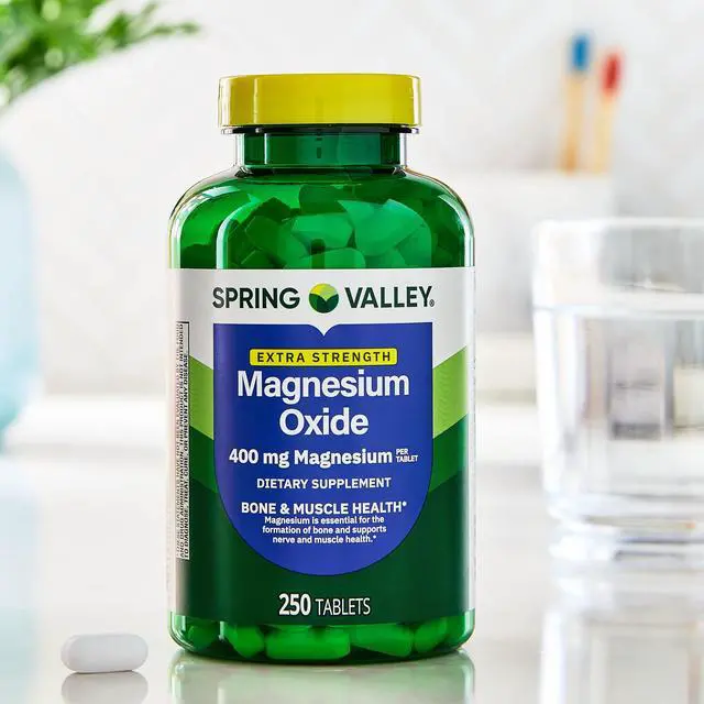 Alt view image 4 of 5 - Spring Valley Magnesium 400 mg Dietary Supplement Tablets for Bone and Muscle Health, 250 Count