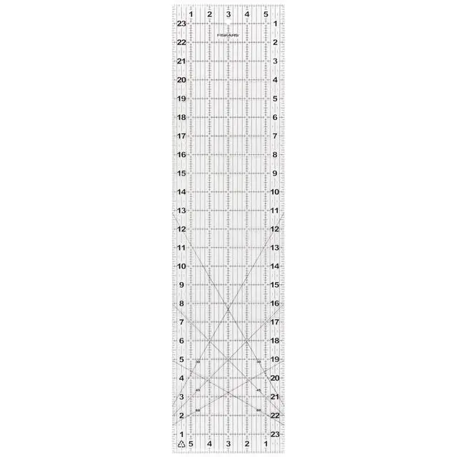 Alt view image 2 of 6 - Fiskars Clear Sewing Ruler & Measuring Tool, 6in x 24in, Single Piece