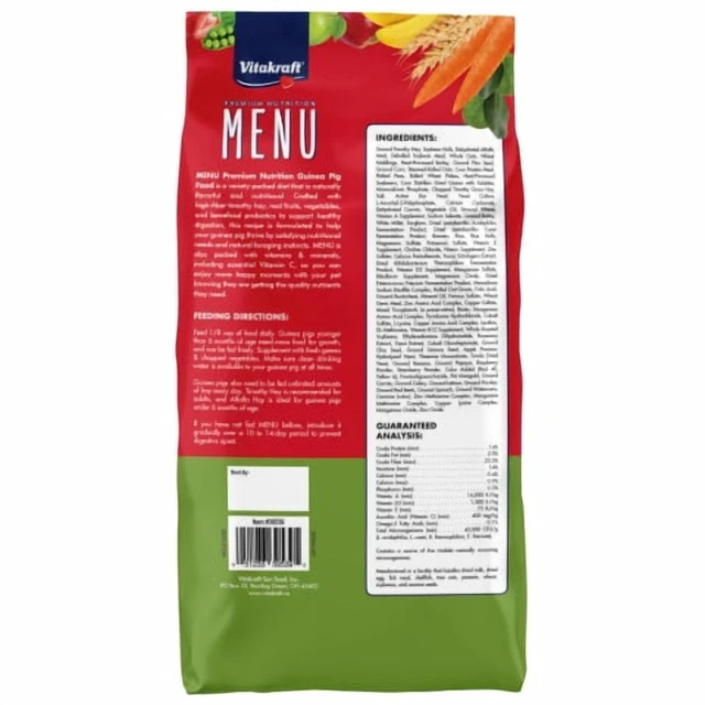 Alt view image 3 of 4 - Vitakraft Menu Premium Guinea Pig Food, 8 lbs.