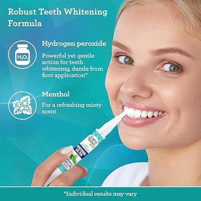 Alt view image 4 of 6 - GuruNanda Teeth Whitening Pen, 0.06 fl oz Up to 20 Uses, Hydrogen Peroxide Whitening Gel Pen, Gentle Vegan Formula, Mint Flavor, Cruelty-Free Portable Teeth Brightener for Daily Use