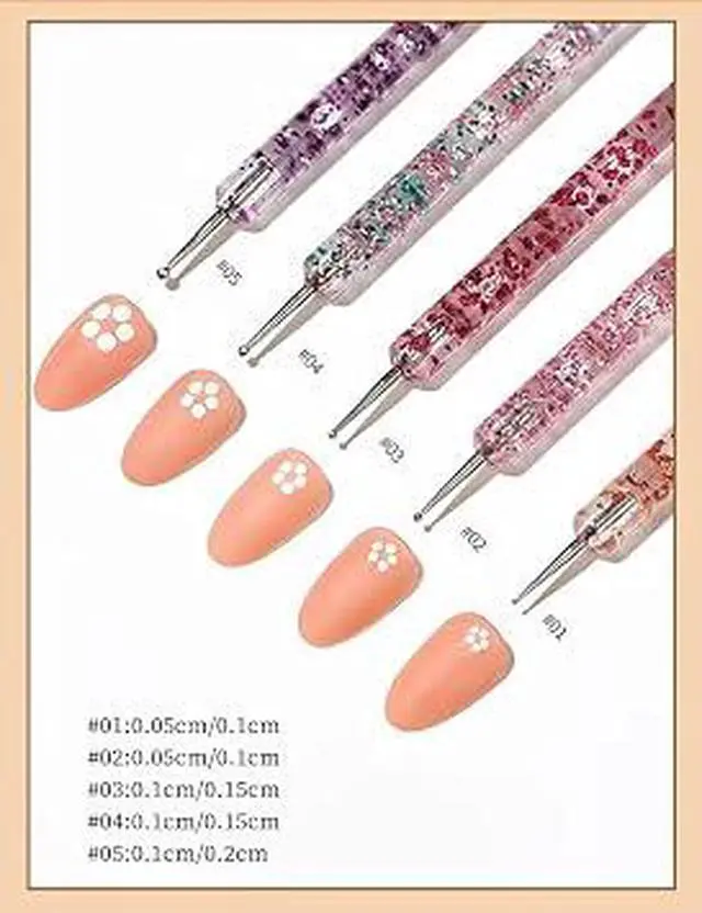 Alt view image 4 of 6 - 20Pcs Professional Nail Art Brushes Set, Multi-Type Fine Liner Flat Oval French Nail Painting Brushes, Premium Fiber Precision Nail Design Tools for DIY Manicure & Salon Nail Art