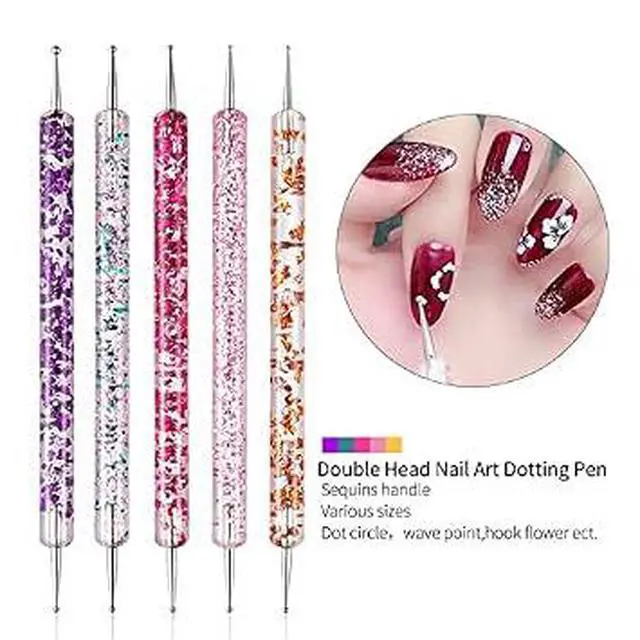Alt view image 3 of 6 - 20Pcs Professional Nail Art Brushes Set, Multi-Type Fine Liner Flat Oval French Nail Painting Brushes, Premium Fiber Precision Nail Design Tools for DIY Manicure & Salon Nail Art