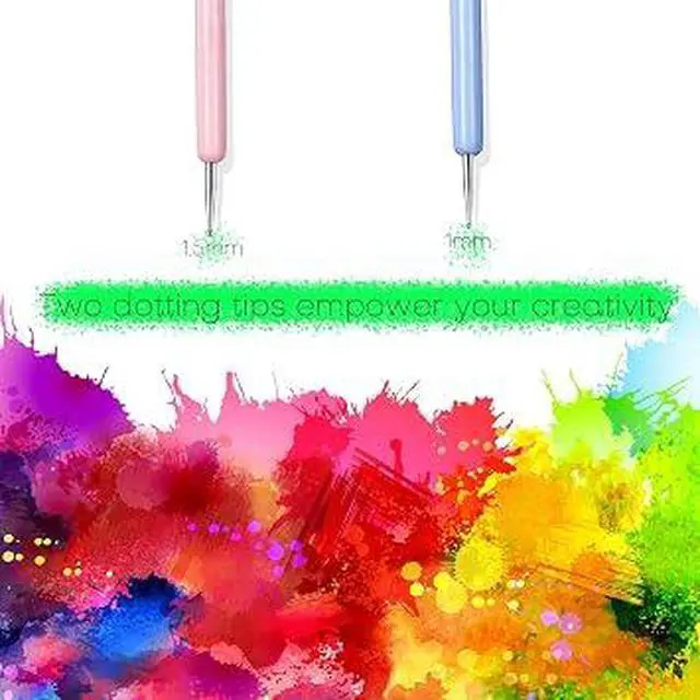 Alt view image 6 of 6 - 6Pcs Professional Nail Art Brushes Set, Multi-Function Nail Liner Brush, Flat Painting Brush, Builder Gel Brush and Multi-Size Dotting Pens, Premium Nylon Precision Nail Design Tools for DIY Gel Nail