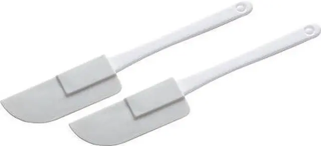 Main image of Chef Craft Select Plastic Mini Spatula Set, 6 inches in length 2 piece set, White