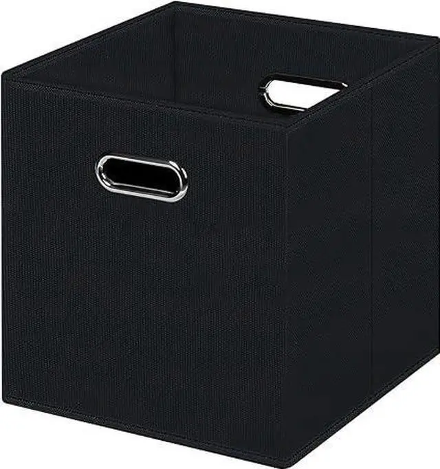 Main image of Collapsible Fabric Storage Cubes, Sturdy Reinforced Dual Handle Storage Bins, Foldable Organizer Baskets for Multi-Purpose Home Storage