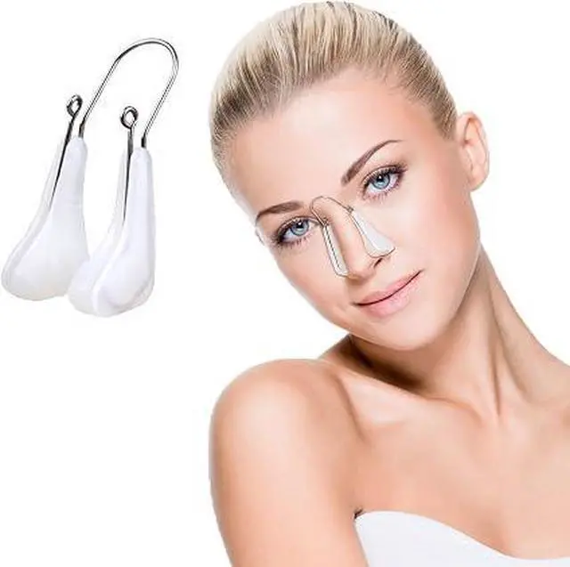 Main image of Nose Shaper Lifter Clip, Safe Painless Nose Straightener Tool, Reusable Nose Bridge Lifting Slimming Corrector for Wide, Flat, Crooked Nose, Nose Reshaping Beauty Tool for Men Women