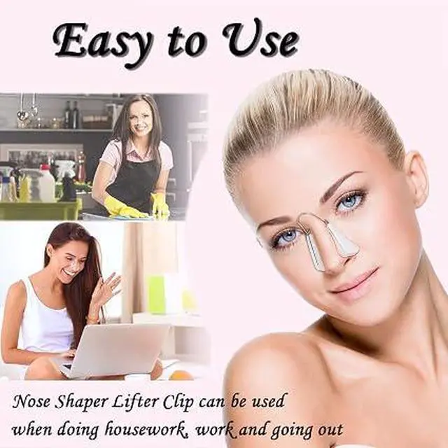 Alt view image 7 of 7 - Nose Shaper Lifter Clip, Safe Painless Nose Straightener Tool, Reusable Nose Bridge Lifting Slimming Corrector for Wide, Flat, Crooked Nose, Nose Reshaping Beauty Tool for Men Women