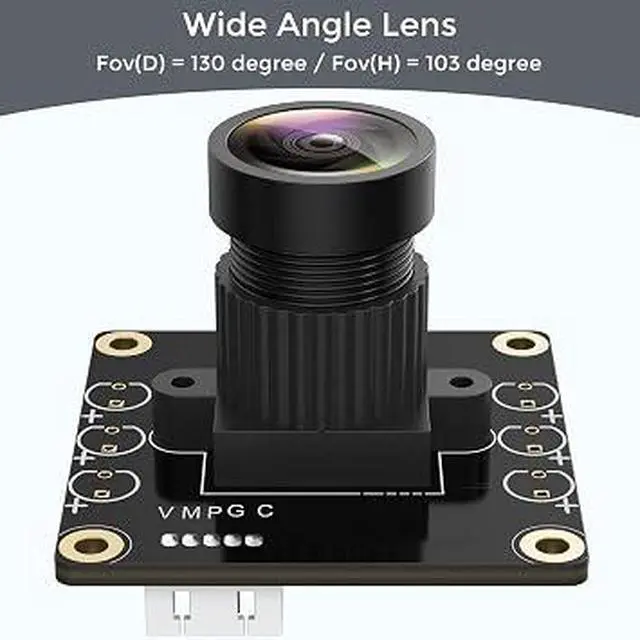 Alt view image 2 of 7 - 130° Wide Angle 1080P USB UVC Camera, Plug & Play Industrial HD Webcam Module for Raspberry Pi Jetson Nano Multi-System Use
