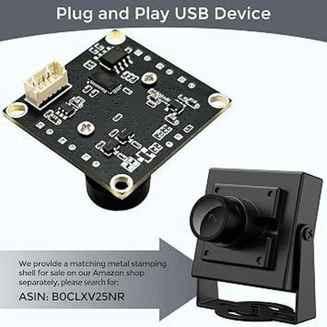 Alt view image 5 of 7 - 130° Wide Angle 1080P USB UVC Camera, Plug & Play Industrial HD Webcam Module for Raspberry Pi Jetson Nano Multi-System Use