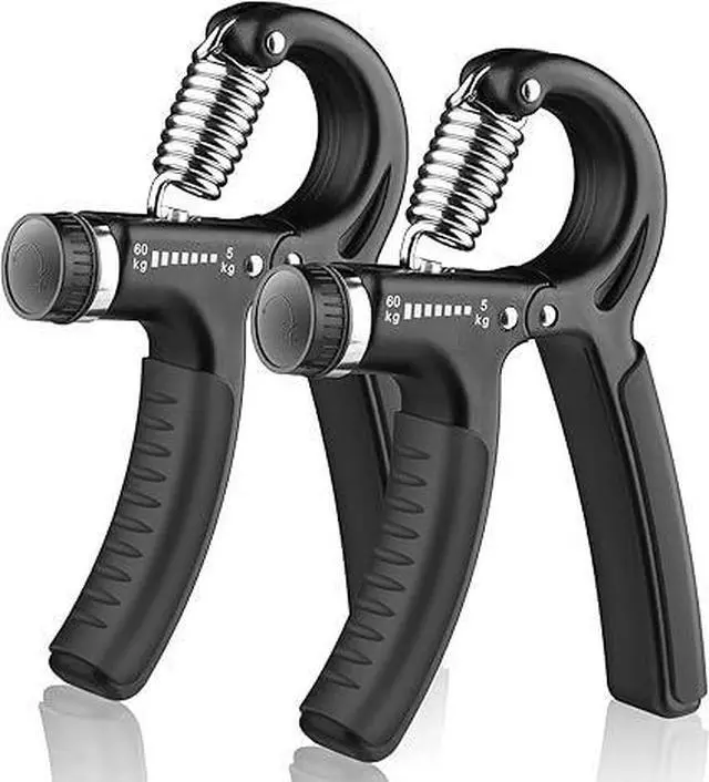 Main image of 2 Pack Adjustable Hand Grip Trainer, 5-60kg Resistance Forearm Strengthener, Portable Hand Exerciser for Training & Recovery