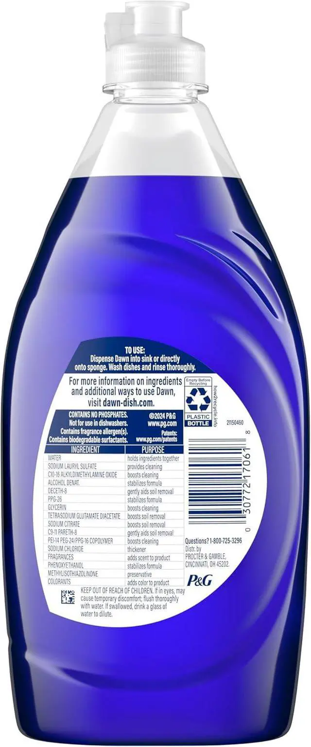Alt view image 7 of 7 - 13 oz Dawn Platinum Dishwashing Liquid, Fresh Rain Scent Advanced Grease-Fighting Dish Soap, Fast Cleaning Concentrated Detergent for Daily Household Use
