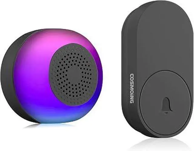 Main image of IP66 Waterproof Wireless Doorbell, 760FT Long Range Door Bell with 59 Chimes LED Flash & Mute Mode
