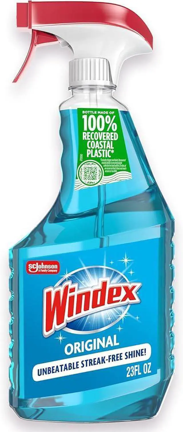 Main image of Windex Original Glass Cleaner Spray 23oz, Streak-Free Multi-Surface Window & Glass Cleaning Solution