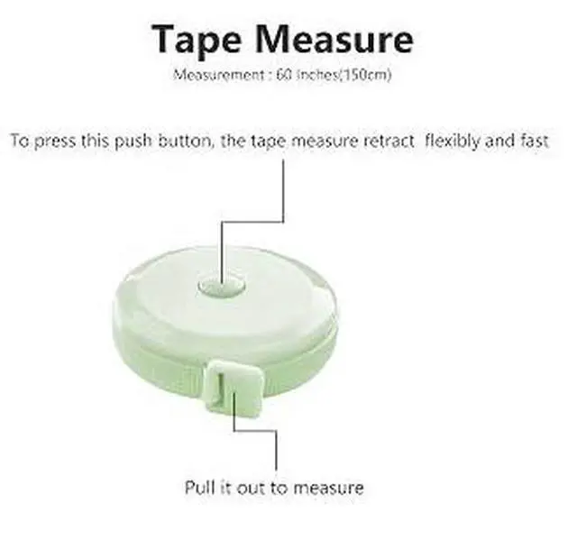 Alt view image 3 of 5 - GDMINLO 3Pack Soft Retractable Tape Measure, 60Inch DoubleScale Ruler for Body Sewing Tailor Craft
