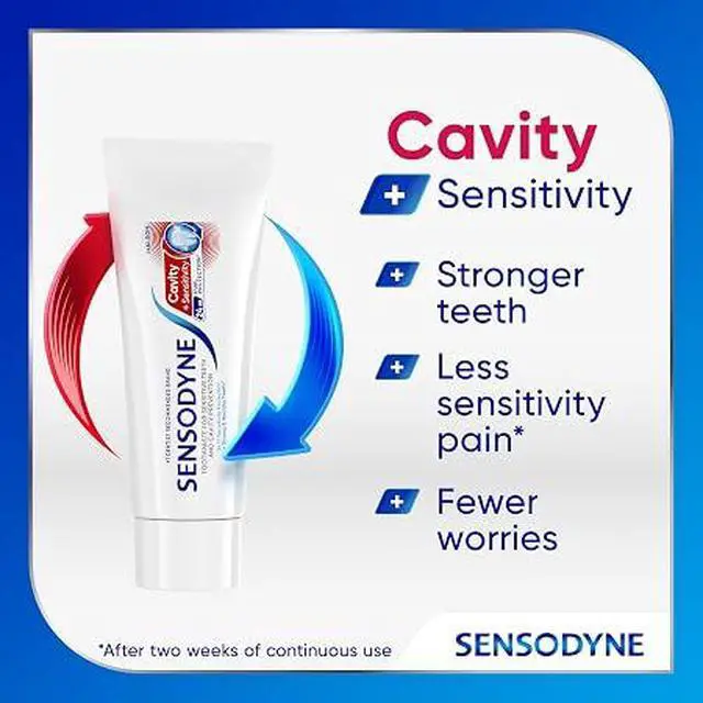 Alt view image 4 of 6 - Sensodyne Sensitive Teeth Toothpaste, 2.7 oz Cavity Protection Fluoride Toothpaste, Mint Fresh