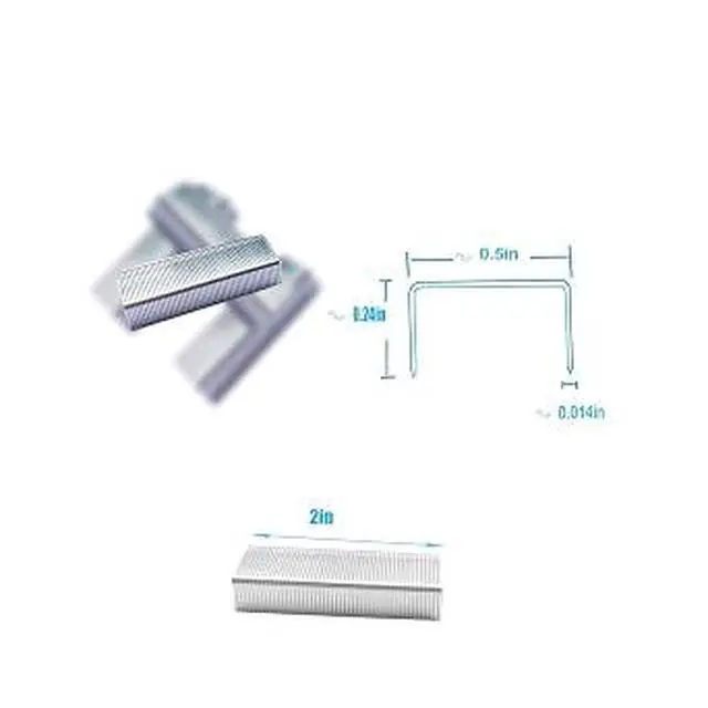 Alt view image 5 of 5 - 4000 Pcs 26/6 Standard Staples, 1/4 Inch Galvanized JamFree Desktop Office Staples