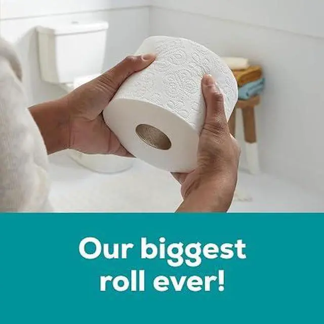 Alt view image 5 of 5 - Angel Soft Super Mega Toilet Paper, 6 Rolls = 36 Regular Rolls, 2-Ply Soft Strong Bathroom Tissue