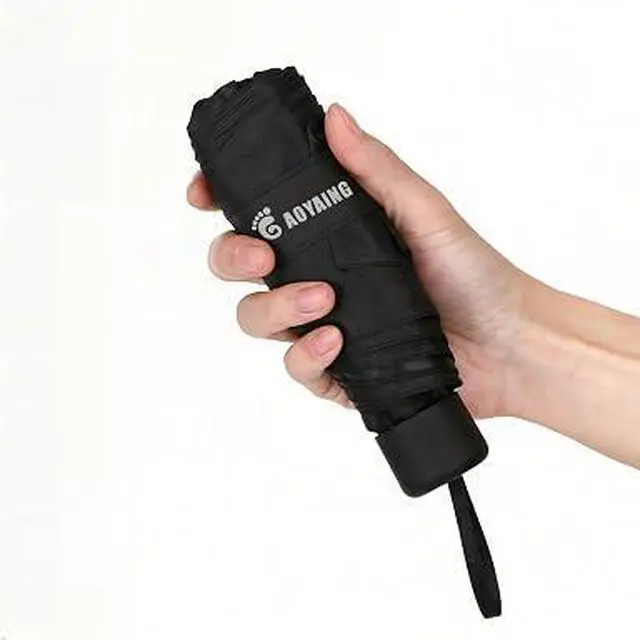 Alt view image 5 of 6 - 1. GAOYAING Mini Pocket Travel Umbrella, UPF 50+ Waterproof Lightweight Sun Rain Umbrella