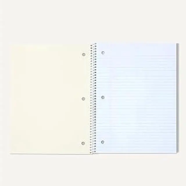 Alt view image 3 of 5 - Amazon Basics CollegeRuled Spiral Notebook 5Pack, 8" x 10.5", Assorted Solid Colors