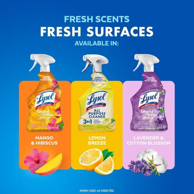 Alt view image 4 of 6 - Lysol All Purpose Cleaner Spray, Disinfectant, Lemon, 32oz