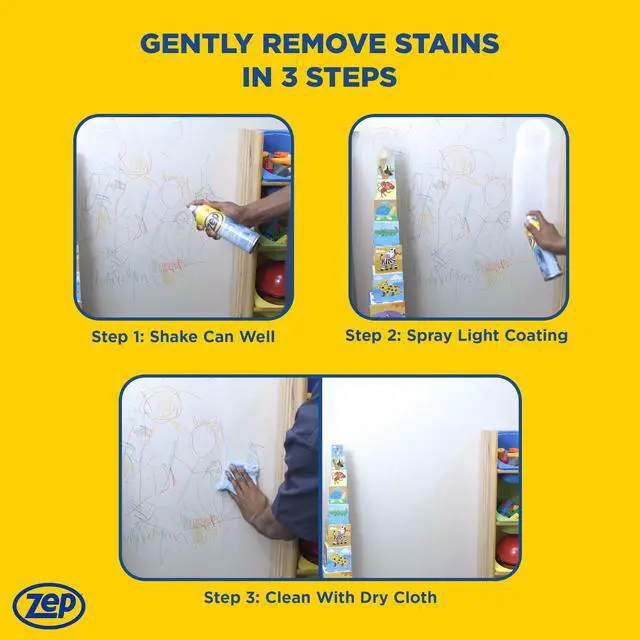 Alt view image 4 of 6 - Zep ZUFWC18 Foaming Wall Cleaner, 18oz, Clear