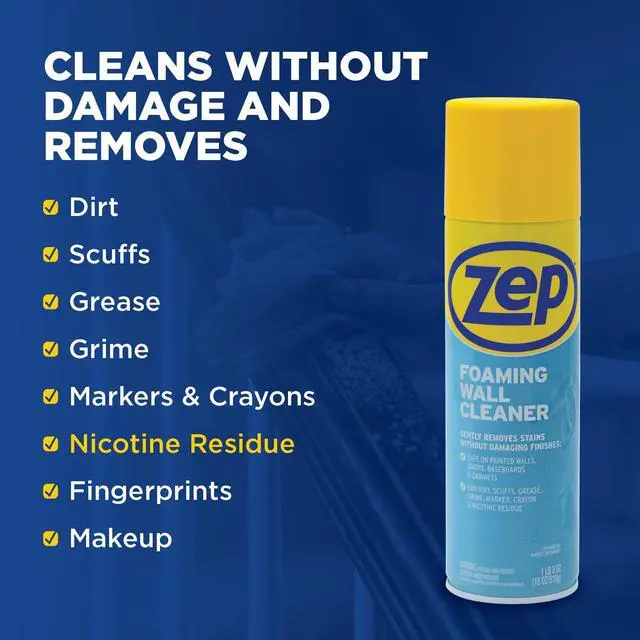 Alt view image 5 of 6 - Zep ZUFWC18 Foaming Wall Cleaner, 18oz, Clear