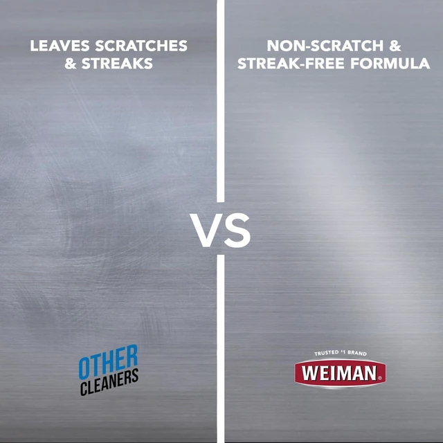 Alt view image 7 of 7 - Weiman Stainless Steel Cleaner & Polisher Wipes, 30 Count, StreakFree Cleans, Polishes & Protects Kitchen Appliances, Safe for Black Stainless Steel