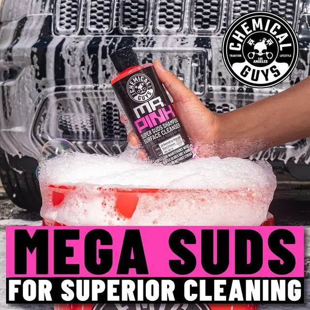 Alt view image 5 of 6 - Chemical Guys Mr. Pink Car Wash Soap 16oz, Foam Cannon & Bucket Wash