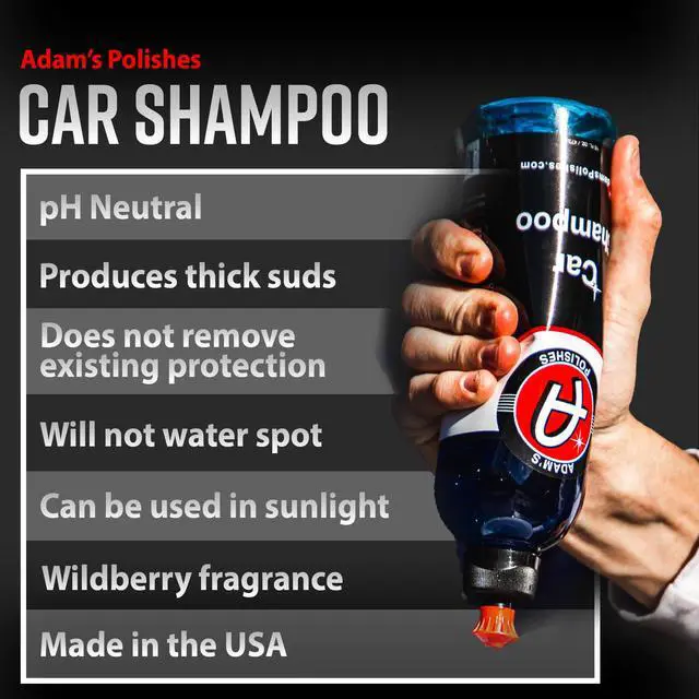 Alt view image 5 of 6 - Adam's Car Shampoo 16oz pH Balanced Biodegradable High Foam Scratch-Free Car Wash Soap for Foam Cannon Spray Gun Bucket Cars Trucks RVs Motorcycles