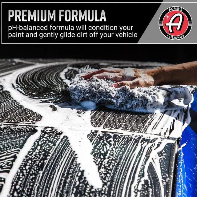Alt view image 6 of 6 - Adam's Car Shampoo 16oz pH Balanced Biodegradable High Foam Scratch-Free Car Wash Soap for Foam Cannon Spray Gun Bucket Cars Trucks RVs Motorcycles