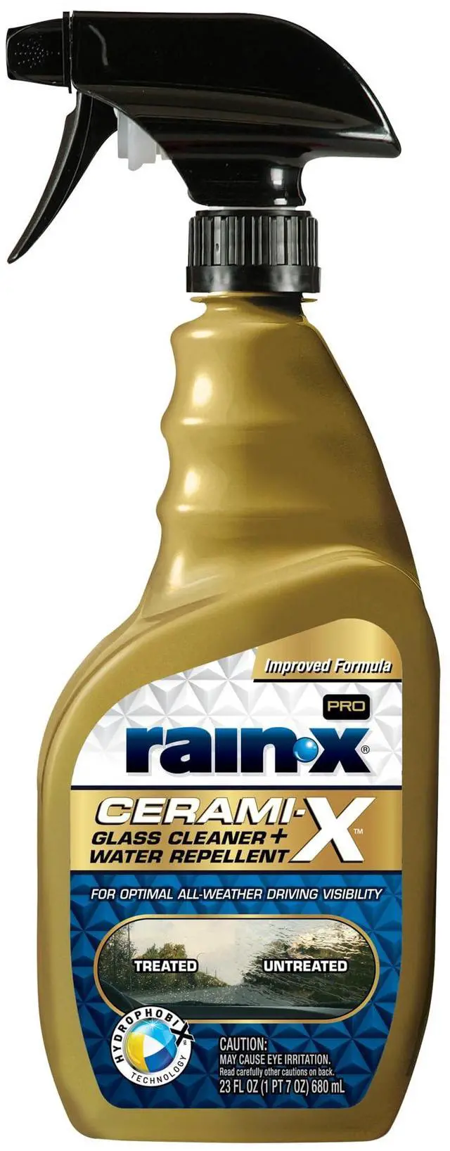 Main image of Rain-X 630177SRP Cerami-X Glass Cleaner + Water Repellent, 23oz