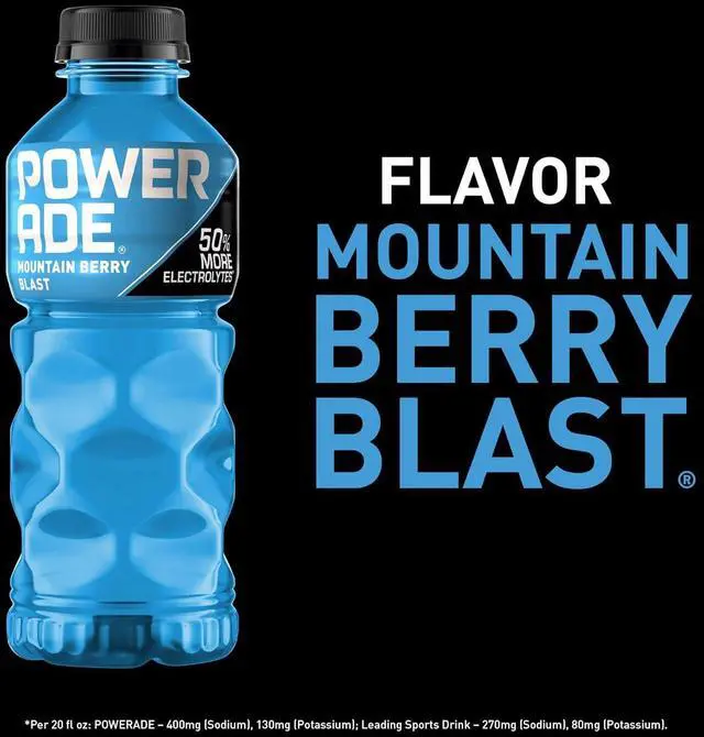 Alt view image 4 of 6 - POWERADE Mountain Berry Blast 20floz 8Pack