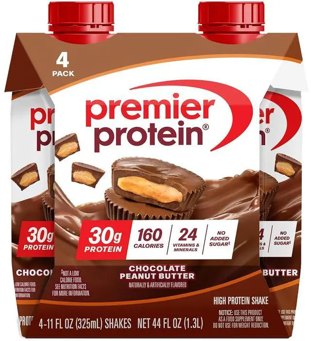 Main image of Premier Protein Chocolate Peanut Butter 30g High Protein Shake, 4 Pack