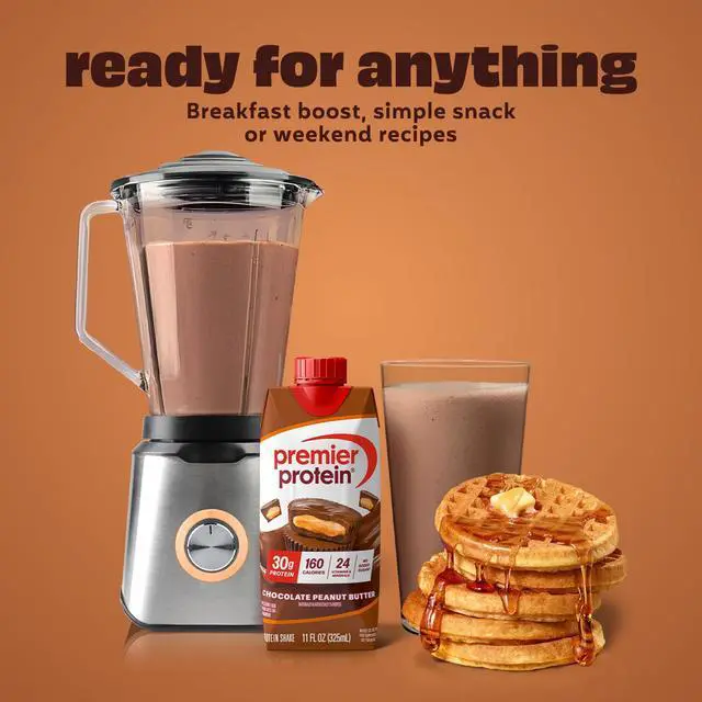 Alt view image 2 of 6 - Premier Protein Chocolate Peanut Butter 30g High Protein Shake, 4 Pack
