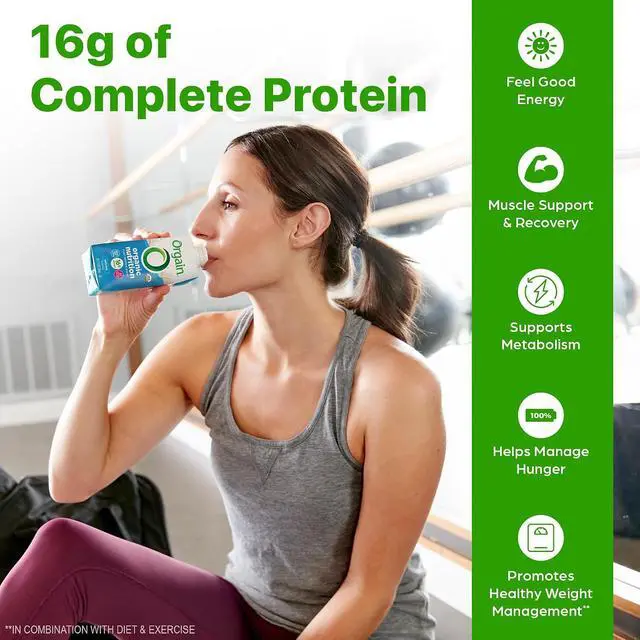 Alt view image 3 of 7 - Orgain Organic Nutritional Vegan Protein Shake, Vanilla, 16g Protein, 11oz, 4pk