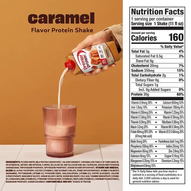 Alt view image 3 of 6 - Premier Protein 30g High Protein Shake, Caramel, 4 Pack