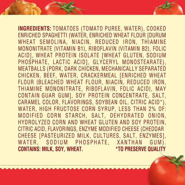 Alt view image 2 of 6 - Chef Boyardee Spaghetti and Meatballs 14.5Oz Cans Pack of 4