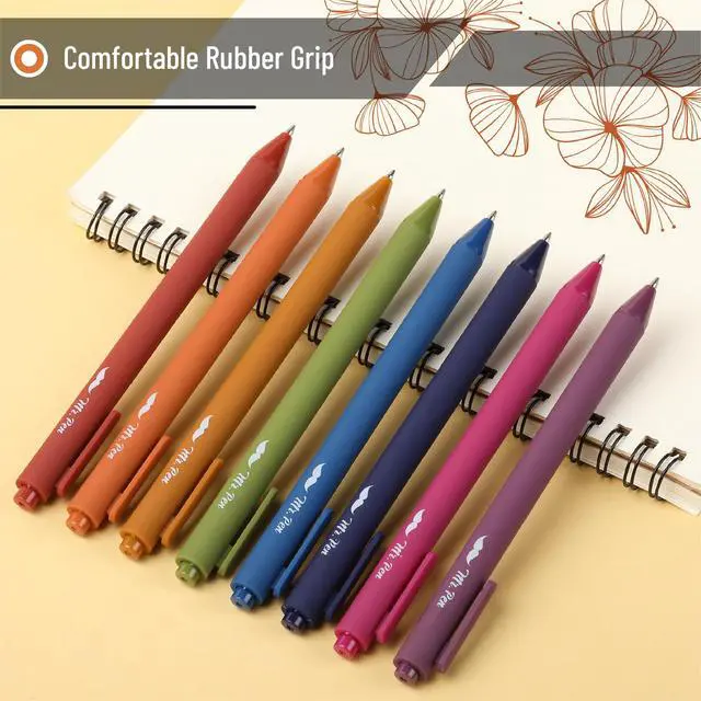 Alt view image 6 of 7 - Mr. Pen Retractable Gel Pens 8 Pack, Unique Vintage Color Ink