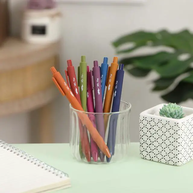 Alt view image 7 of 7 - Mr. Pen Retractable Gel Pens 8 Pack, Unique Vintage Color Ink