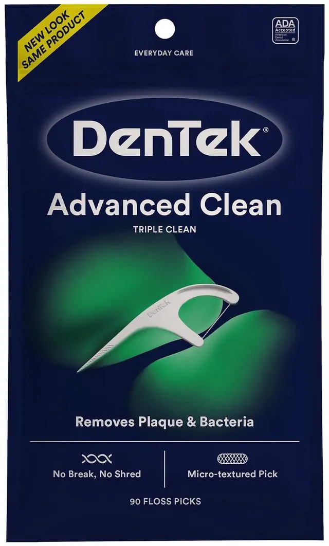 Main image of DenTek Floss Picks Advanced Clean Plaque Remover 90 Count