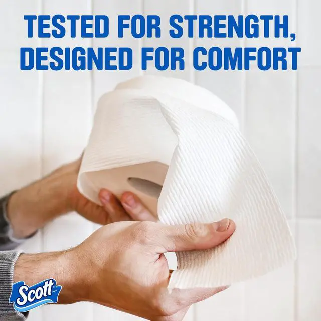 Alt view image 2 of 6 - Scott ComfortPlus 48 Triple Rolls 231Sheets per Roll 1-Ply Septic-Safe Toilet Paper