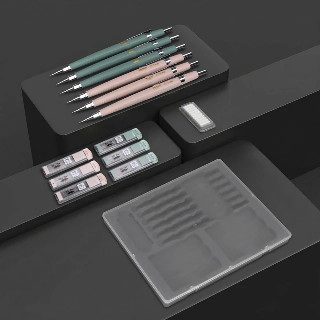 Alt view image 7 of 7 - Mr. Pen Mechanical Pencil Set with Lead and Eraser Refills, 6 Pack