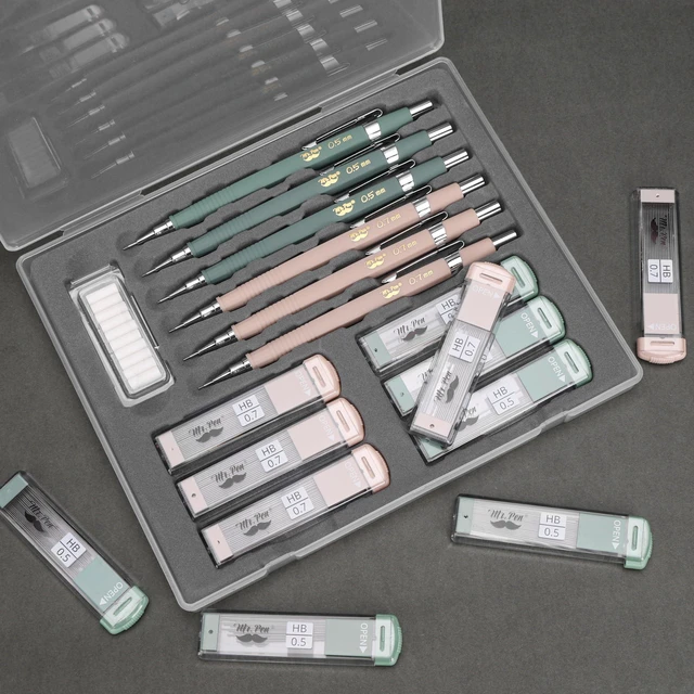 Alt view image 5 of 7 - Mr. Pen Mechanical Pencil Set with Lead and Eraser Refills, 6 Pack