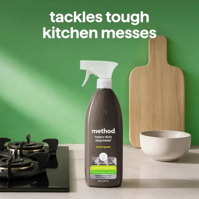 Alt view image 3 of 7 - Method Heavy Duty Degreaser, Lemongrass Scent, 28 fl oz