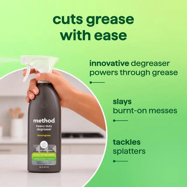 Alt view image 5 of 7 - Method Heavy Duty Degreaser, Lemongrass Scent, 28 fl oz