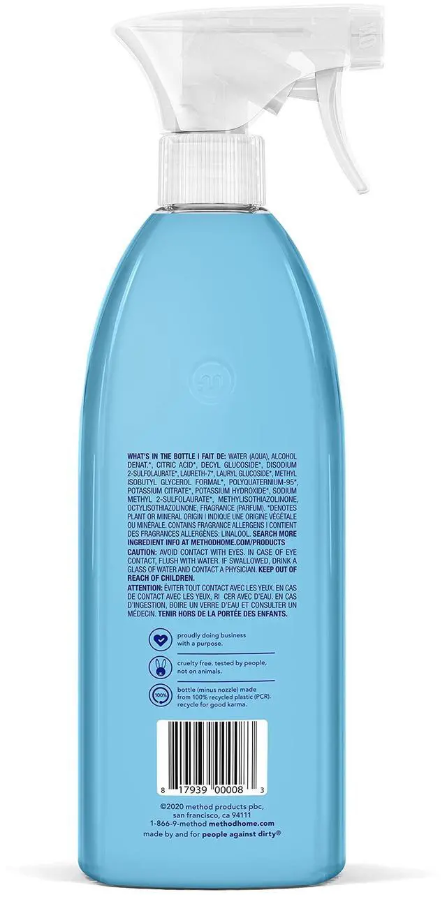 Alt view image 5 of 5 - Method Bathroom Cleaner, Eucalyptus Mint, 28fl oz