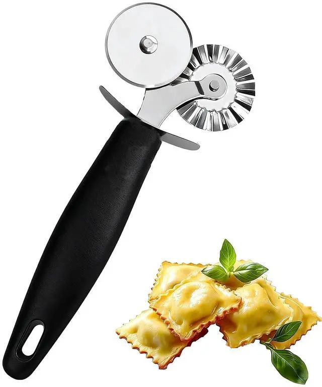 Main image of Stainless Steel Pastry Cutter Wheel, Durable Dough Cutter